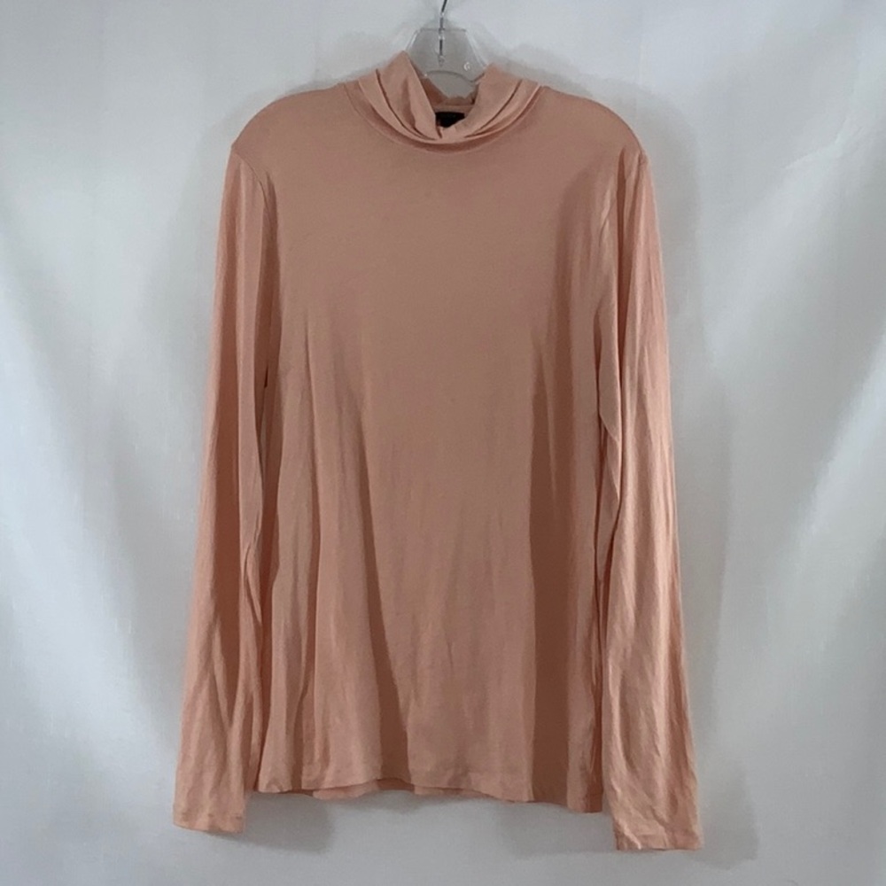 624 10/$50🏄🏻‍♀️ J. Crew Pink Cotton Turtleneck Shirt - Picture 4 of 15